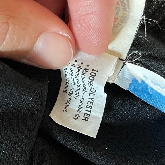 Vintage 70s Lady Carol Black Victorian Pleated Dress Cottage Goth Size 12 1/2 - Picture 7 of 8